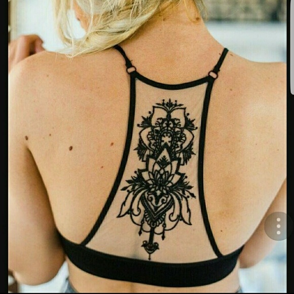 Black Tattoo Bralette - Picture 5 of 8